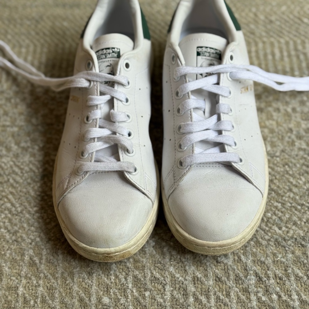 Adidas Stan Smith - White and Green Sneakers